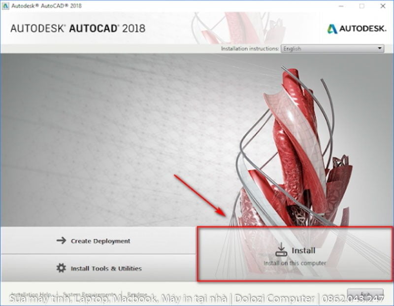 cài đặt phần mềm autocad 2018