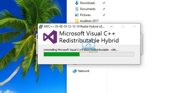 Visual C++ đang được cài đặt