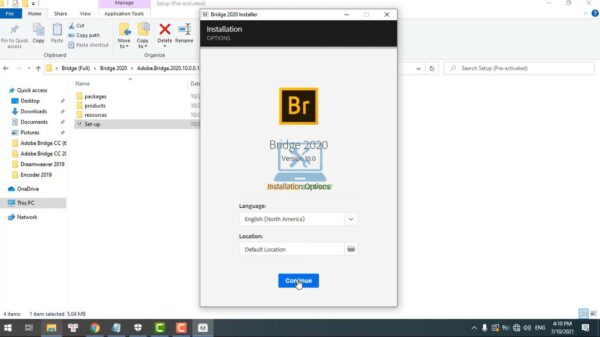 Настройки adobe bridge 2020