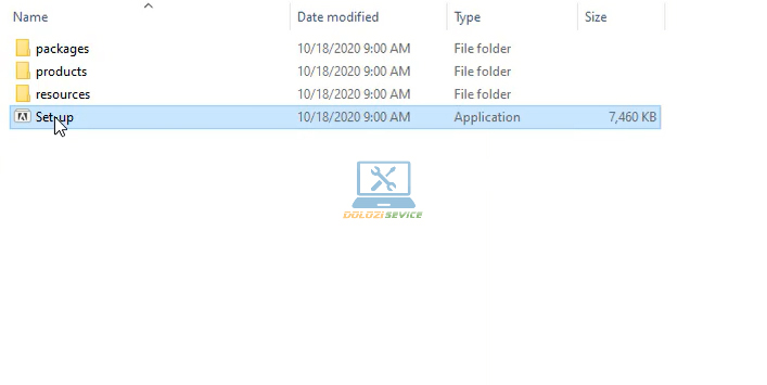 Chạy File cài đặt phần mềm
