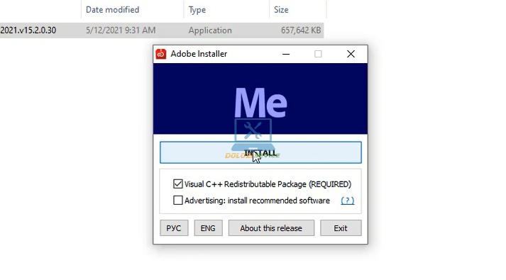 Chọn Install