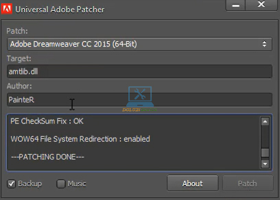 Kích hoạt thành công Dreamweaver 2015 Full Crack