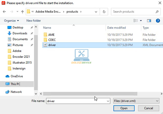 Chọn File Drive