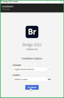 Hướng dẫn cài đặt phần mềm Bridge cc 2022
