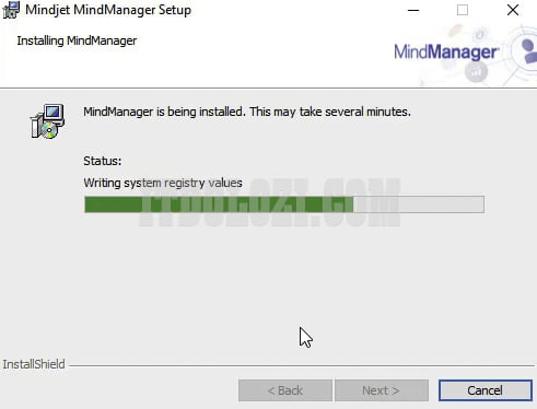 Đợi phần mềm Mindjet MindManager 2019 cài đặt hoàn tất