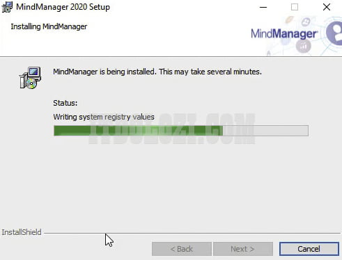 Đợi phần mềm Mindjet MindManager 2020 cài đặt hoàn tất