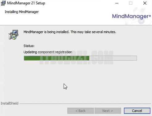 Đợi phần mềm Mindjet MindManager 2021 cài đặt hoàn tất