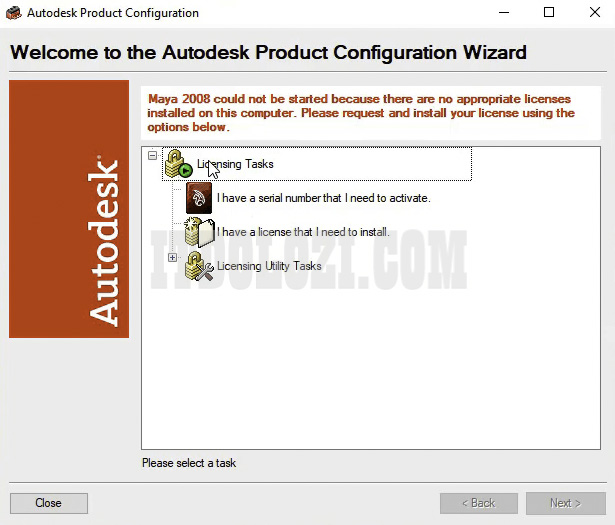 Khởi động phần mềm Autodesk Maya 2008