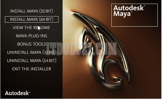 Chọn phiên bản Autodesk Maya 2008 tương ứng