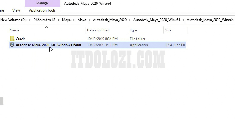 Giải nén phần mềm Autodesk Maya 2020 sau đó chạy File Setup