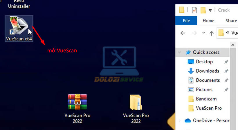 Mở phần mềm VueScan