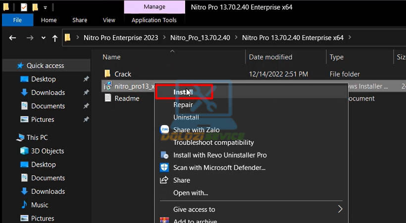 Chọn Install như hình