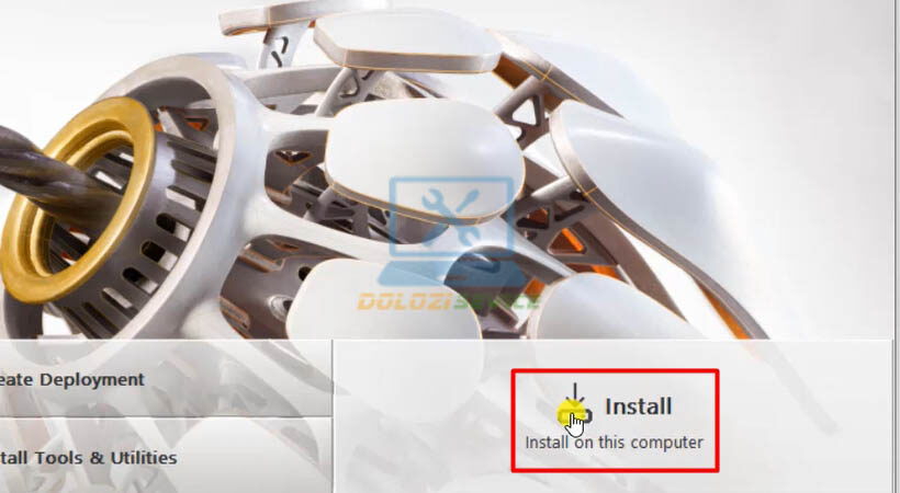 Chọn Install