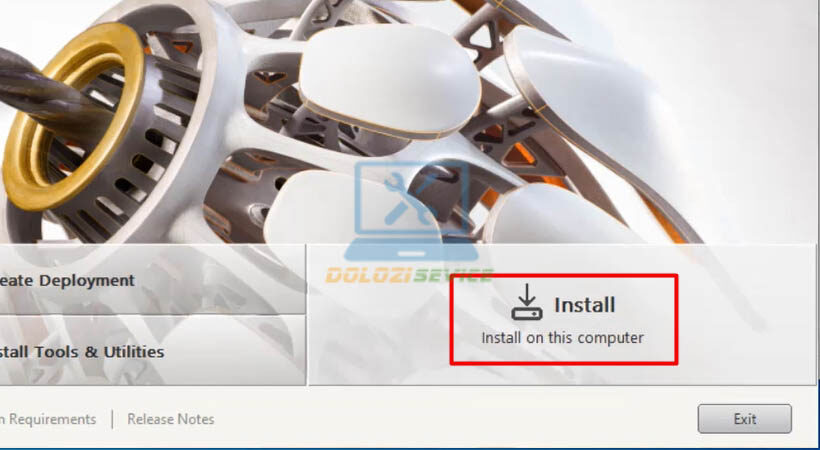 Chọn Install