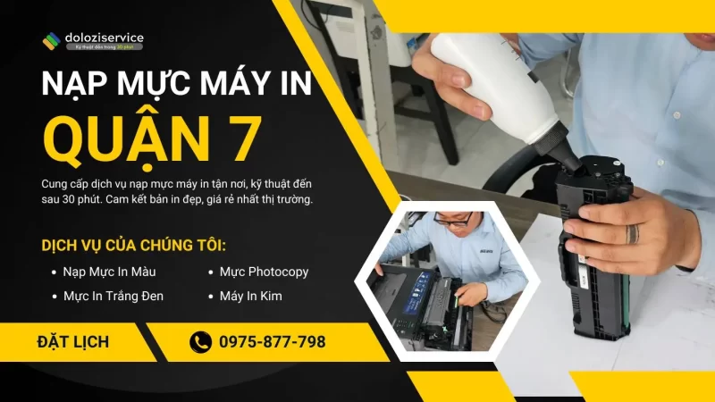 Nạp mực máy in quận 7