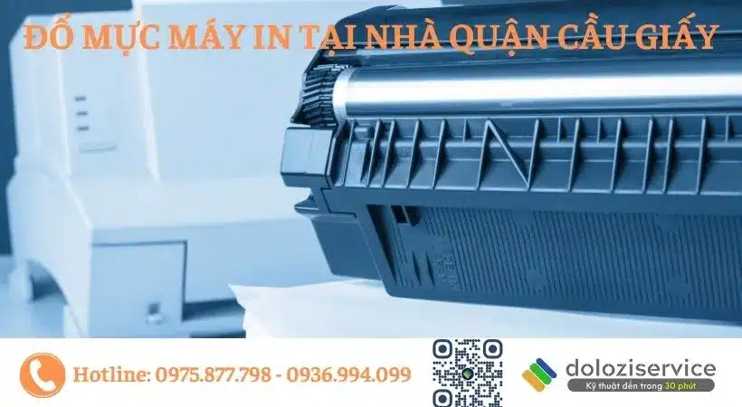 Đổ mực máy in tại nhà Quận Cầu Giấy.