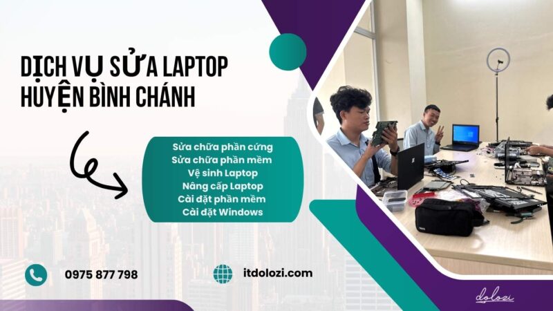 Dịch vụ sửa chữa laptop huyện bình chánh