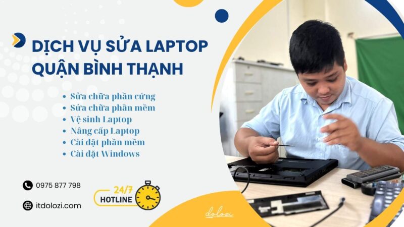 Dịch vụ sửa chữa laptop quận bình thạnh