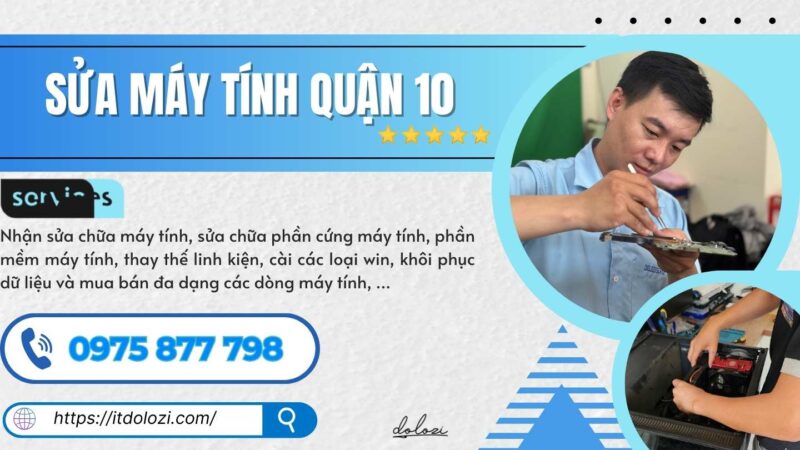 Dịch vụ sửa máy tính quận 10