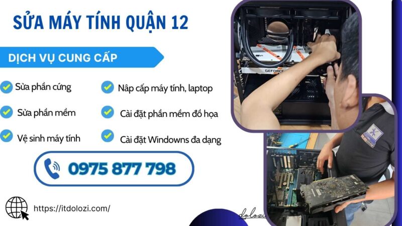 Dịch vụ sửa máy tính quận 12